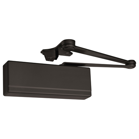 Sargent Manual Hydraulic 281 Surface Door Closers Door Closer Heavy Duty Interior and Exterior, Dark Bronze 281-CPS TB EB